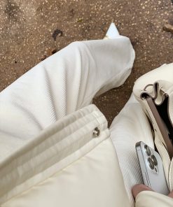 Beige Wide-Leg Corduroy Casual Pants for Women - Thickened Elegant Glutinous Rice Style - Trendy Streetwear Fashion