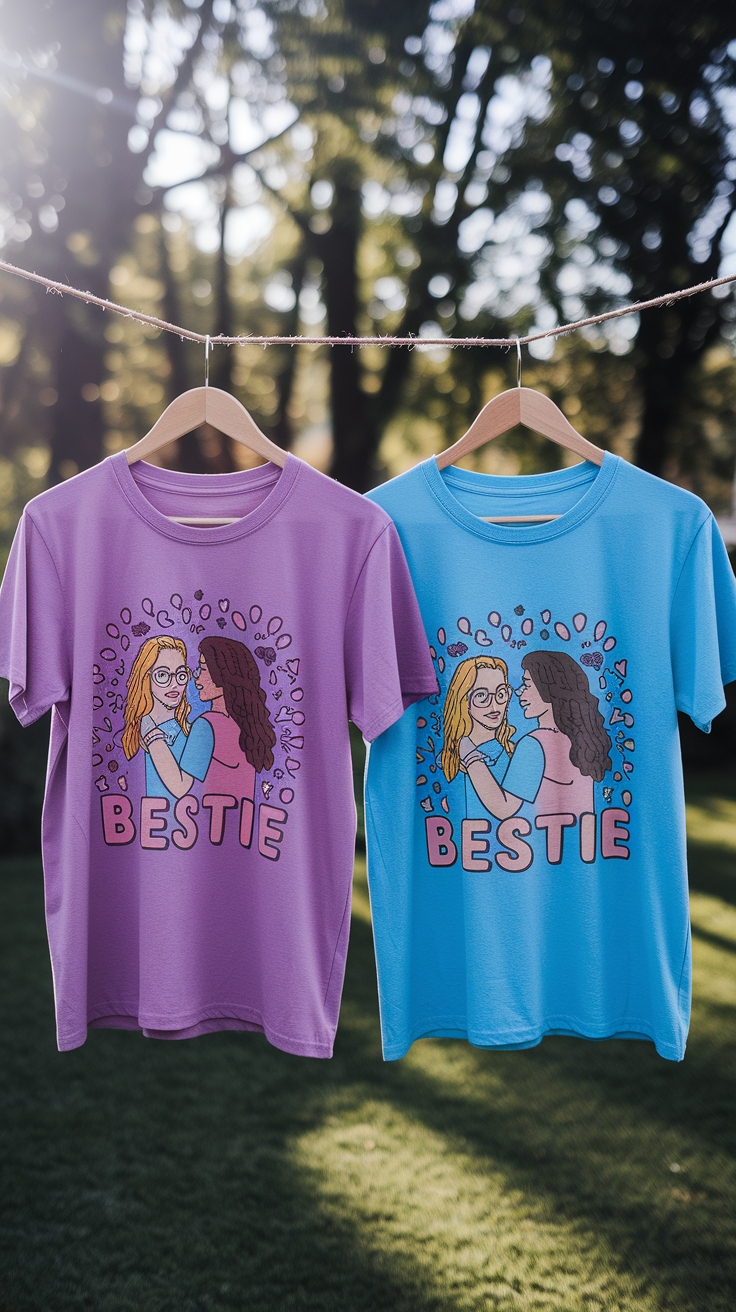 Bestie Shirts: Trendy Styles for You and Your Bestie outfit idea