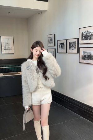 Black A-Line Woolen Shorts for Women - High Waist, 30% Wool, Petite Fit - Winter Fashion Essentials
