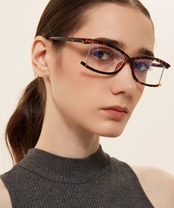 Black And Blue Style, Outfit For Girls Day Out - Half Frame Sunglasses