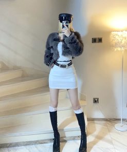 Black and White Lace Splicing Bodycon Dress Two-Piece Set - Sexy Slim Fit Camisole for Hot Girl Style