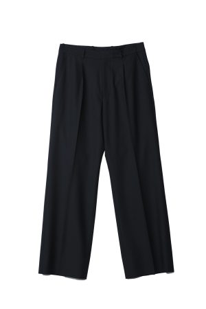 Black Minimalist Logo Straight-Leg Trousers for Men | Stylish Urban Fashion | Versatile Everyday Wear