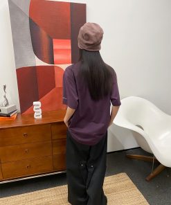 Black Oversized Wide-Leg Pants with Diagonal Structure - Trendy Y2K Style Fashion Trousers for Effortless Chic Looks