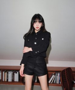 Black Short Blazer for Women - Stylish Lightweight Jacket, Perfect for Office and Casual Looks