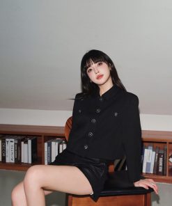 Black Short Blazer for Women - Stylish Lightweight Jacket, Perfect for Office and Casual Looks