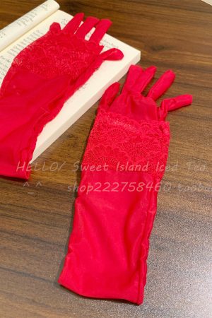 Black Silk Gloves and Ultra-Thin Lace Sleeve Set, Sensual Shiny Finger-Segmented Stockings for Brides, Elegant Wedding Accessories