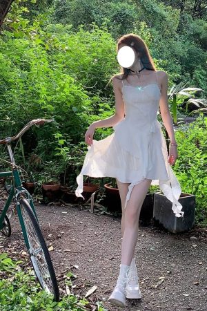 Black Spaghetti Strap Dress for Women - French Style, Waist-Cinching, Irregular Ruffled Short Skirt, Summer Fashion Essential