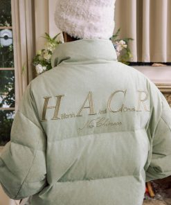 Black Suede Padded Thermal Jacket with Gold Lining | Longjing Style, Cozy Outerwear for Fall and Winter Fashion