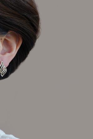 Black Zirconia Unique Design Earrings - High-End Light Luxury, Versatile Fashion Statement for Elegant Looks