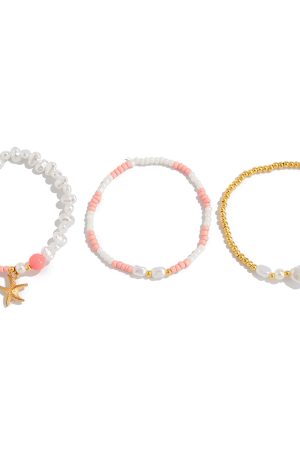 Bohemian Starfish Bracelet for Women - Colorful Beaded Beach Jewelry, Ocean-Inspired Stacking Accessories