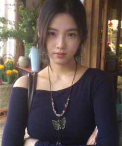 Bohemian Vintage Butterfly Long Necklace for Women - Ethnic Retro Chinese Style Clavicle Chain, Perfect for Y2K and Festival Fashion