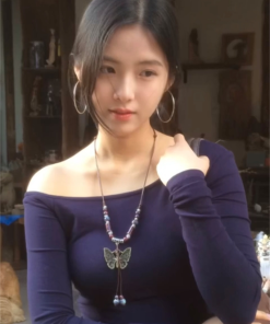 Bohemian Vintage Butterfly Long Necklace for Women - Ethnic Retro Chinese Style Clavicle Chain, Perfect for Y2K and Festival Fashion