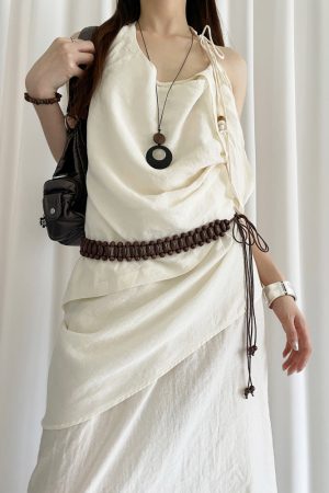 Bohemian Woven Beaded Belt for Women - Ethnic Style Decorative Waist Rope for Dresses, Summer Accessory