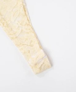 Bra Aesthetic Outfits, University Outfit Ideas Casual Simple - Lace Top & Bodysuit Two Piece Set