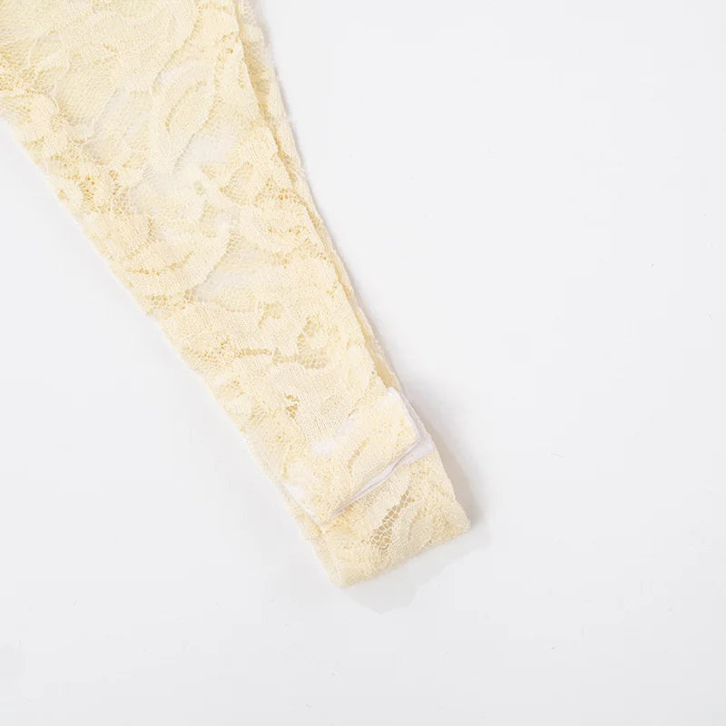 Bra Aesthetic Outfits, University Outfit Ideas Casual Simple - Lace Top & Bodysuit Two Piece Set Bra Aesthetic Outfits, University Outfit Ideas Casual Simple - Lace Top & Bodysuit Two Piece Set