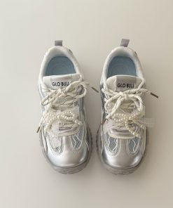 Breathable Bow Ballet Style Training Shoes for Women - Thick-Soled Versatile Summer Sneakers 2025