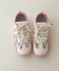 Breathable Bow Ballet Style Training Shoes for Women - Thick-Soled Versatile Summer Sneakers 2025