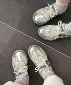 Breathable Bow Ballet Style Training Shoes for Women - Thick-Soled Versatile Summer Sneakers 2025