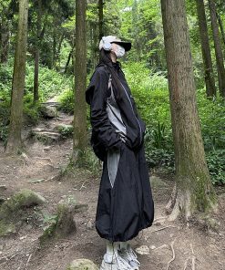 Breathable Casual Half Skirt for Summer - Trendy Japanese Style, Sun Protection, Versatile Drawstring Long Work Skirt