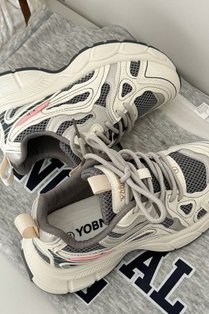 Breathable Mesh Dad Shoes for Women - 2025 New Thick-Soled Height-Increasing Casual Sports Running Sneakers