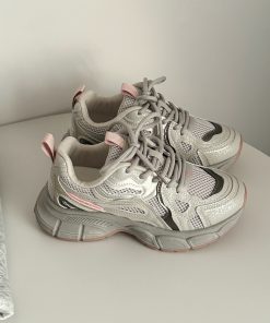 Breathable Mesh Dad Shoes for Women - 2025 New Thick-Soled Height-Increasing Casual Sports Running Sneakers