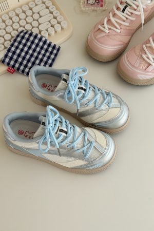 Breathable Mesh Training Shoes for Women - 2025 Summer Thick-Soled Versatile White Sneakers for Fitness and Everyday Wear