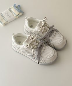 Breathable Mesh White Sports Shoes for Women - Summer 2025 Casual Training Sneakers, Versatile Thin Style