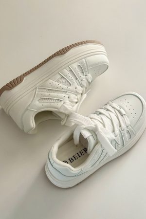 Breathable Platform Sneakers for Women - Thick-Soled Height-Increasing Casual White Shoes - 2025 Spring Fashion Essential
