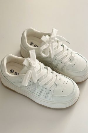Breathable Platform Sneakers for Women - Thick-Soled Height-Increasing Casual White Shoes - 2025 Spring Fashion Essential
