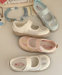 Breathable Velcro Casual Shoes for Women - Soft Sole White Sneakers for Summer 2025, Versatile & Stylish Footwear for Students