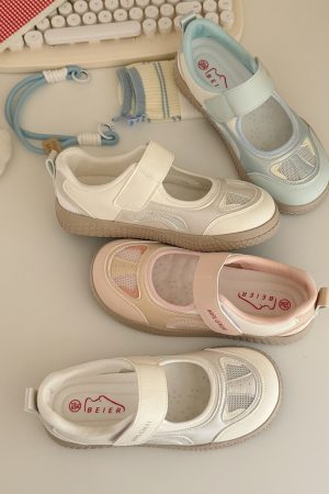 Breathable Velcro Casual Shoes for Women - Soft Sole White Sneakers for Summer 2025, Versatile & Stylish Footwear for Students