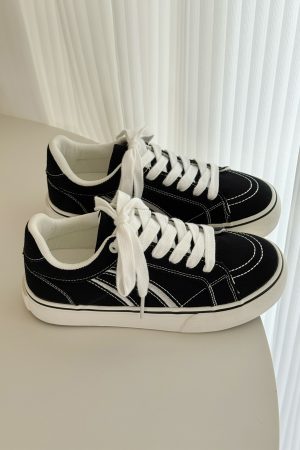 Breathable Women's Canvas Board Shoes - Thick-Soled Casual White Sneakers for Summer 2025, Perfect for Y2K and Street Style