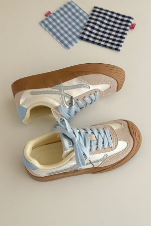 Breathable Women's Training Shoes - 2025 Summer Thick-Soled Versatile Soft-Soled White Sneakers for Sports and Skating