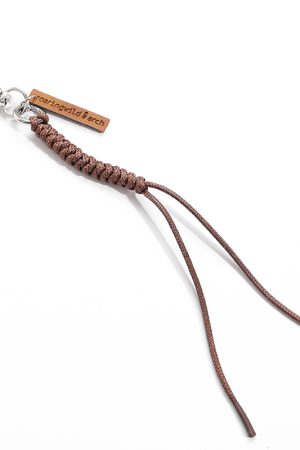 Brown Beige Woven Lanyard - 2025 Autumn Winter Trendy Accessory for 90s Y2K Style Fashion