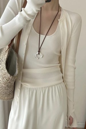 Brown Leather Necklace for Women with Silver Pendant - Light Luxury Autumn Winter Sweater Chain, 2025 Trendy Fashion Accessory