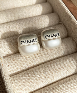 Brushed Metal Geometric Letter Stud Earrings for Women - High-End Versatile Gold Earrings for 2025 Fashion Trends