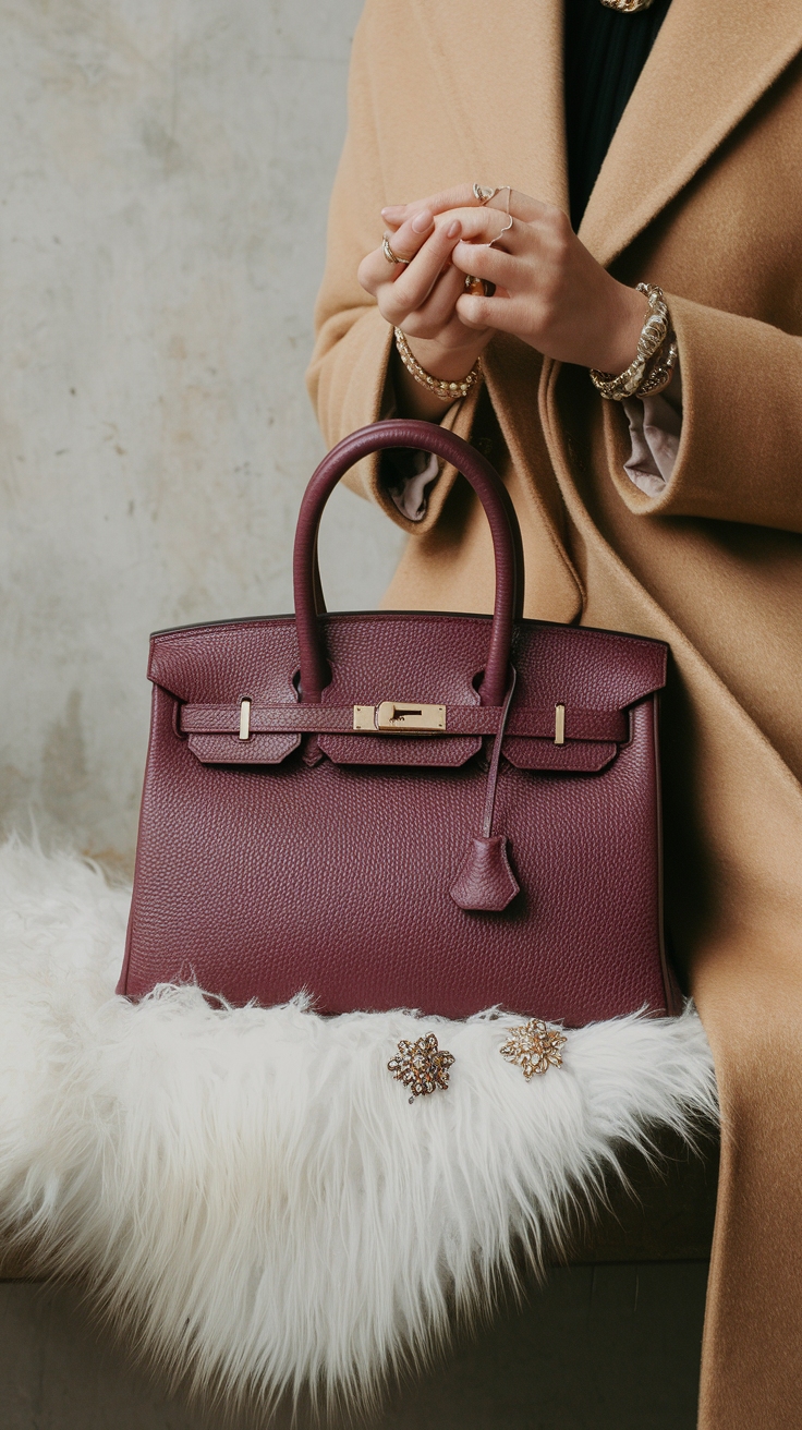How to Style a Burgundy Bag for Every Occasion outfit idea