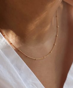 Business Sharp Outfits, Finals Week Outfit Winter - Bead Chain Necklace