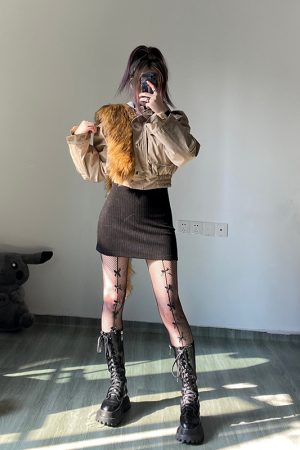 Butterfly Knot Mesh Stockings for Men â€“ Slim Look Dance Wear, Cute and Stylish, Perfect for 90s and Y2K Fashion