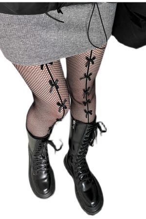 Butterfly Knot Mesh Stockings for Men â€“ Slim Look Dance Wear, Cute and Stylish, Perfect for 90s and Y2K Fashion