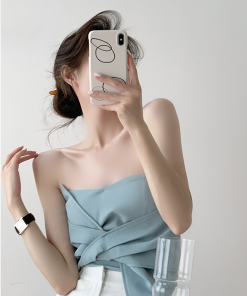 Butterfly Knot Strapless Summer Vest - Sweetheart Hot Girl Top, Sexy Base Layer, Niche Outerwear for Trendy Summer Looks