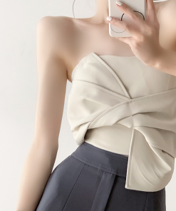 Butterfly Knot Strapless Summer Vest - Sweetheart Hot Girl Top, Sexy Base Layer, Niche Outerwear for Trendy Summer Looks