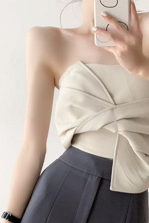 Butterfly Knot Strapless Summer Vest - Sweetheart Hot Girl Top, Sexy Base Layer, Niche Outerwear for Trendy Summer Looks