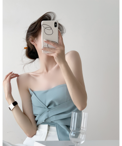 Butterfly Knot Strapless Summer Vest - Sweetheart Hot Girl Top, Sexy Base Layer, Niche Outerwear for Trendy Summer Looks