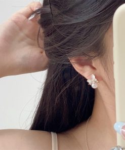 Butterfly Pearl Stud Earrings for Women - Gentle, Cute, and Exquisite Design - Versatile High-End Fashion Jewelry