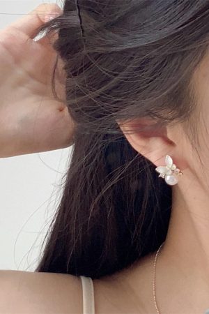 Butterfly Pearl Stud Earrings for Women - Gentle, Cute, and Exquisite Design - Versatile High-End Fashion Jewelry