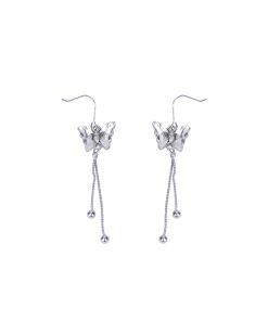 Butterfly Tassel Earrings for Women - Niche Design, High-End Style, Ear Hooks & Studs, Trendy 2025 Accessories
