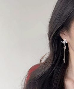 Butterfly Tassel Long Earrings for Women - Unique Minimalist Design, Versatile Stylish Accessory for Any Occasion