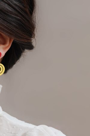 Candy-Colored Drop Earrings in Blue and White, Cute Summer Design, Trendy 2025 Style, Sweet Mosquito Coil-Inspired Fashion Accessories