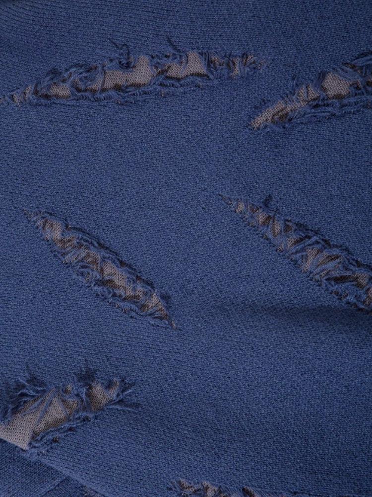 Cardigans, Abiti Alta Sartoria - Grunge Claw Distressed Knitted Sweater Cardigans, Abiti Alta Sartoria - Grunge Claw Distressed Knitted Sweater